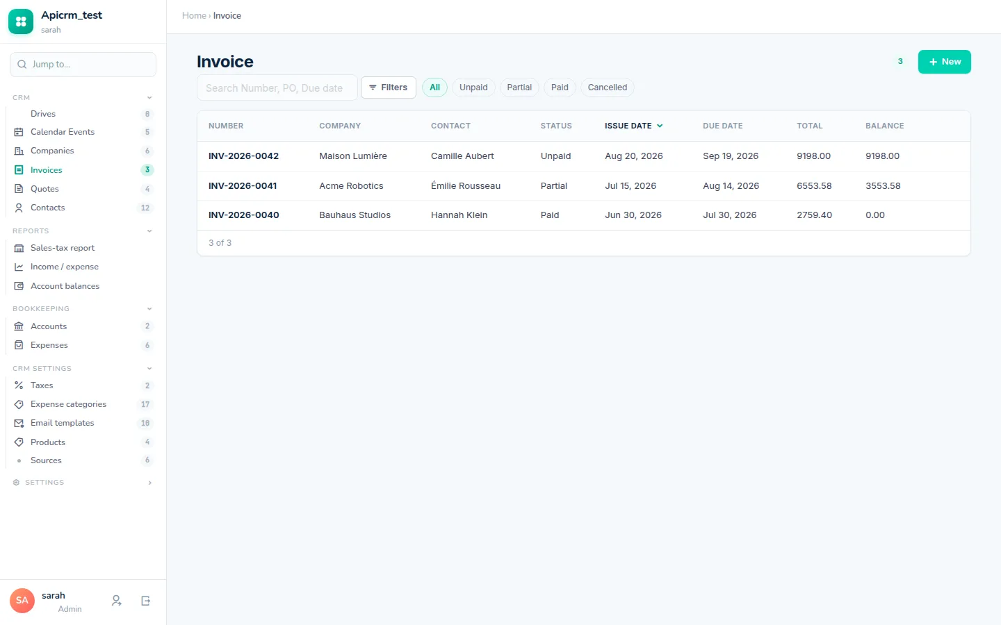 Invoices